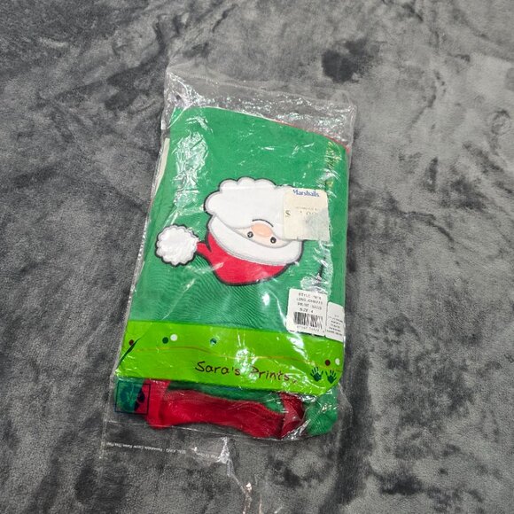 Sara's Prints Santa Pajama Set Size 4 Holiday Kids PJs - Picture 3 of 3